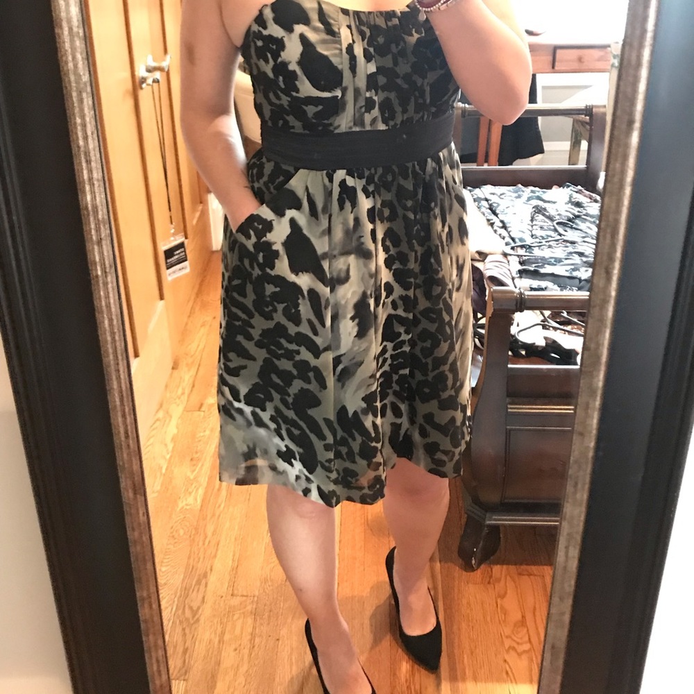 Animal print cocktail dress